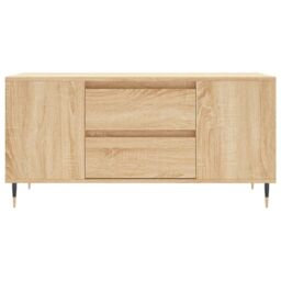Berkfield Home Coffee Table Sonoma Oak 102x44.5x50 cm Engineered Wood in Brown - thumbnail 5