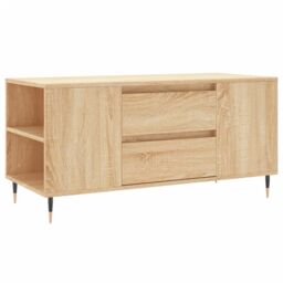 Berkfield Home Coffee Table Sonoma Oak 102x44.5x50 cm Engineered Wood in Brown - thumbnail 2