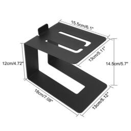 Kelvenix Desktop Speaker Stands Metal Speaker Riser Stand in Black - thumbnail 2