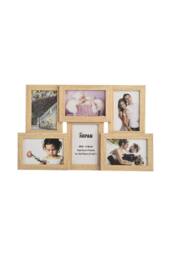 Arpan Photo Frames with Collage Multiple for 6 Photos/Pictures in 4 x 6 Inches Wooden, MDF Wall Mounting Frame in Natural - thumbnail 1