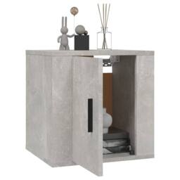 Berkfield Home Wall Mounted TV Cabinets 2 pcs Concrete Grey 40x34.5x40 cm - thumbnail 3