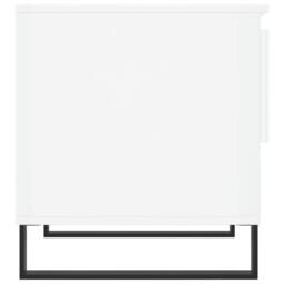 Berkfield Home Modern Coffee Tables 2 pcs High Gloss White 50x46x50 cm Engineere - Size: 50 x 46 x 50 cm - thumbnail 8