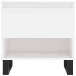 Berkfield Home Modern Coffee Tables 2 pcs High Gloss White 50x46x50 cm Engineere - Size: 50 x 46 x 50 cm - thumbnail 6