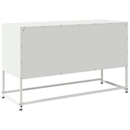Berkfield Home TV Cabinet White 100.5x39x60.5 cm Steel - thumbnail 8