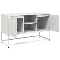 Berkfield Home TV Cabinet White 100.5x39x60.5 cm Steel - thumbnail 9