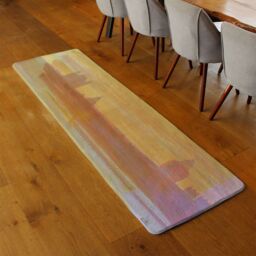 Benjamin Tate Design Bigben Yellow Mist Runner Rug in Natural - Size: 67 cm x 230 cm - thumbnail 2