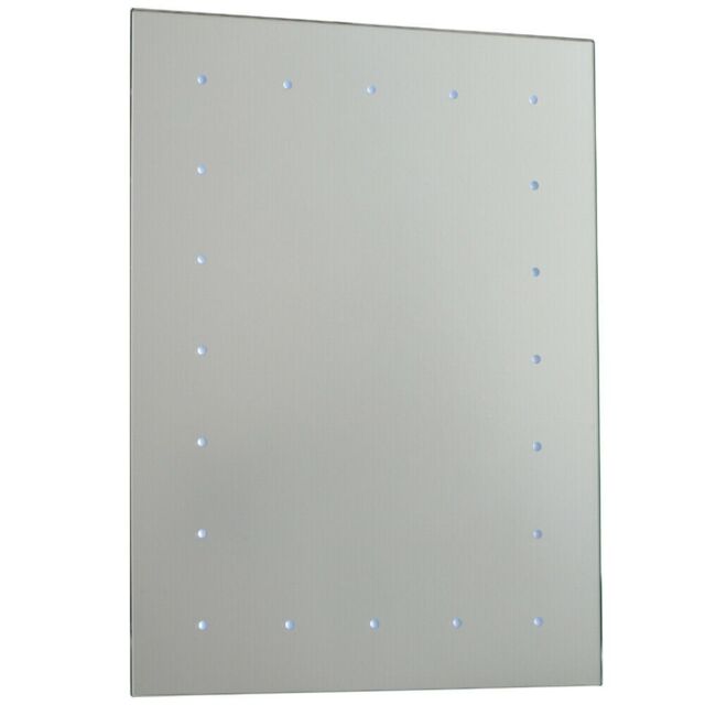 Loops IP44 LED Bathroom Mirror 60cm x 45cm Battery Powered Wall Light Push Switch - Size: 60 cm x 45 cm - image 1