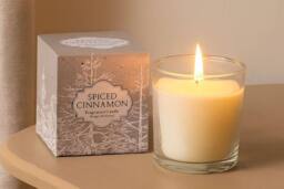 Marco Paul Spiced Cinnamon Scented Glass Candle in White - thumbnail 2