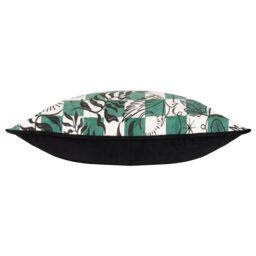 Furn Mythos Checkerboard Cushion in Green - Size: 30 cm x 50 cm - thumbnail 3