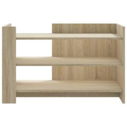 Berkfield Home Durable Coffee Table Sonoma Oak 80x50x50 cm Engineered Wood in Light Tan - Size: 80 x 50 x 50 cm - thumbnail 4
