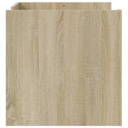 Berkfield Home Durable Coffee Table Sonoma Oak 80x50x50 cm Engineered Wood in Light Tan - Size: 80 x 50 x 50 cm - thumbnail 5