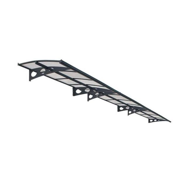 Palram Patio Cover Herald Door Awning Canopy 6690 Mist - L670.5 cm - Grey - image 1