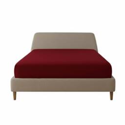Snug City Flannelette Fitted Sheet Extra Deep 40cm Skirt Soft Brushed Cotton in Red - Size: Super King - thumbnail 2