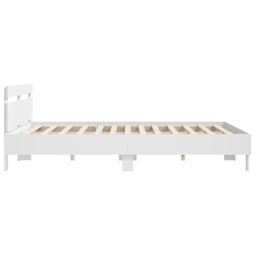 Berkfield Home Bed Frame without Mattress White 180x200 cm Super King - thumbnail 6