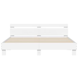 Berkfield Home Bed Frame without Mattress White 180x200 cm Super King - thumbnail 5