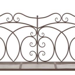 Berkfield Home Garden Bench 104 cm Iron Antique Brown - thumbnail 4
