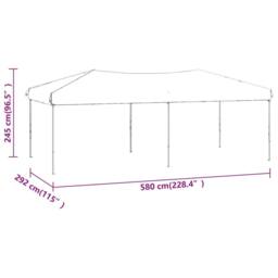 Berkfield Home Folding Party Tent Taupe 3x6 m - thumbnail 9