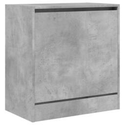 Berkfield Home Shoe Cabinet Concrete Grey 60x34x63.5 cm Engineered Wood - thumbnail 4
