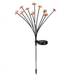 Quipulse Solar Garden Stake Decor Lights Bee Shape Multi Color Light 8 Heads - thumbnail 2
