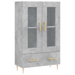 Berkfield Home Highboard Concrete Grey 69.5x31x115 cm Engineered Wood - thumbnail 2