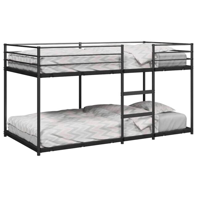 Berkfield Home Bunk Bed without Mattress Black 90x190 cm Steel - image 1