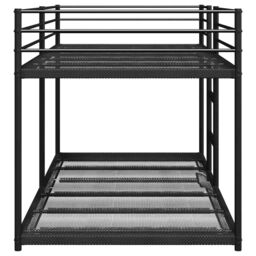 Berkfield Home Bunk Bed without Mattress Black 90x190 cm Steel - thumbnail 6