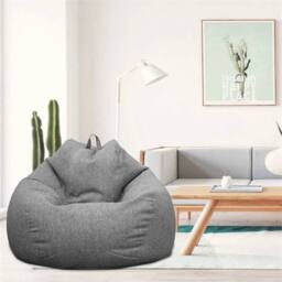 Nordara Chairs Sofa Cover Indoor Lazy Lounger in Grey - Size: 100 cm x 190 cm - thumbnail 4