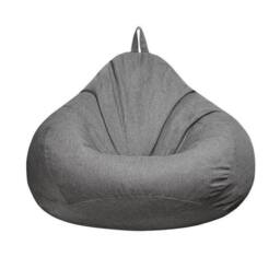 Nordara Chairs Sofa Cover Indoor Lazy Lounger in Grey - Size: 100 cm x 190 cm - thumbnail 1