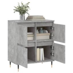 Berkfield Home Sideboard Concrete Grey 60x35x70 cm Engineered Wood - Size: 60 x 35 x 70 cm - thumbnail 4