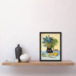 Artery8 Vincent van Gogh Framed Wall Art Print Still Life Nature Morte in Yellow - Size: A4 - thumbnail 2