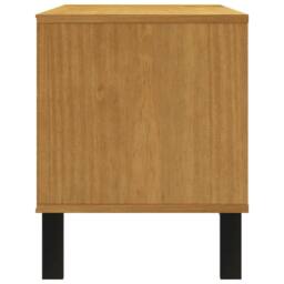 Berkfield Home TV Cabinet FLAM 110x40x50 cm Solid Wood Pine in Brown - Size: 110 x 40 x 50 cm - thumbnail 6