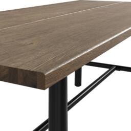 Lemon Pavilion Furniture Louie Indoor Dining Table (Pack of 2) - Wood Variant/Metal in Brown - Size: 2 Pack - thumbnail 4