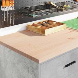Berkfield Home Durable Garage Storage Cabinet Concrete Grey 60x51x85 cm Solid Wo - Size: 60 x 51 x 85 cm - thumbnail 1