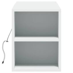 Berkfield Home TV Wall Cabinet with LED Lights White 135x31x39.5 cm - thumbnail 7