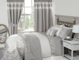 Rapport Home Chantilly Polyester Cushion Cover Boudoir in Beige - Size: 30 cm x 50 cm