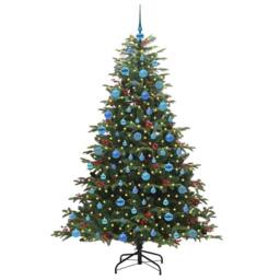 Berkfield Home Artificial Christmas Tree with 300 LEDs with Stand Green 180 cm - thumbnail 3