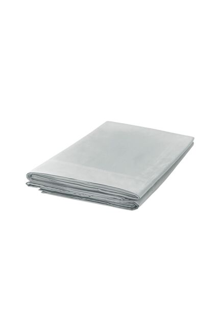1951 'Luxury 300 Thread Count' Egyptian Cotton Flat Sheet in Silver - Size: Single Flat - image 1