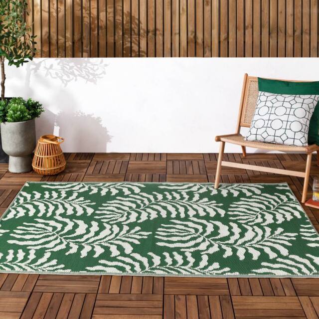 Furn Tocorico Woven Outdoor/Indoor Rug in Green - Size: 120 cm x 180 cm - image 1