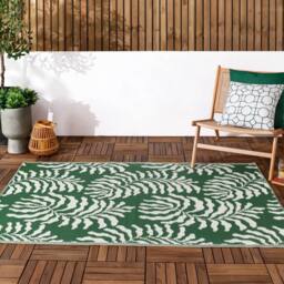Furn Tocorico Woven Outdoor/Indoor Rug in Green - Size: 120 cm x 180 cm - thumbnail 1