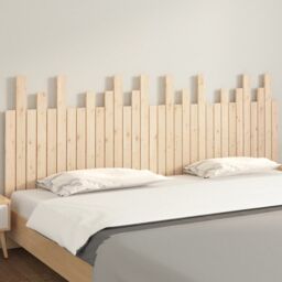 Berkfield Home Wall Headboard 204x3x80 cm Solid Wood Pine in Brown - Size: 204 x 3 x 80 cm - thumbnail 3