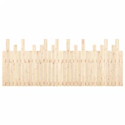 Berkfield Home Wall Headboard 204x3x80 cm Solid Wood Pine in Brown - Size: 204 x 3 x 80 cm - thumbnail 5