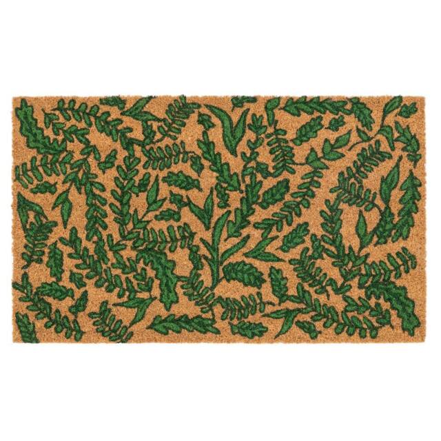 Kukoon Front Door Mat Natural Coir Dirt Catching Rug - Bramble in Beige - Size: 45 cm x 70 cm - image 1