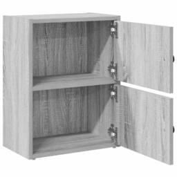 Berkfield Home Durable Bookcase Grey Sonoma 40x24x52 cm Engineered Wood - Size: 40 x 24 x 52 cm - thumbnail 5