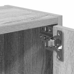 Berkfield Home Durable Bookcase Grey Sonoma 40x24x52 cm Engineered Wood - Size: 40 x 24 x 52 cm - thumbnail 9