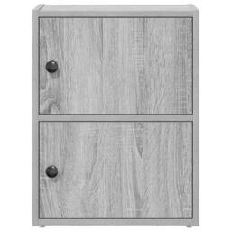 Berkfield Home Durable Bookcase Grey Sonoma 40x24x52 cm Engineered Wood - Size: 40 x 24 x 52 cm - thumbnail 4