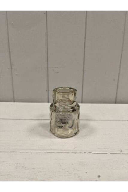 KDMD Small Smokey Brown Textured Candle Holder - image 1