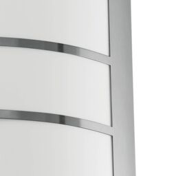Eglo City Stainless Steel Outdoor Wall Light - Weatherproof (IP44) - (D) 23.5cm in Silver - thumbnail 3