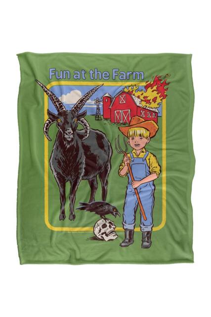 Steven Rhodes Fun At The Farm Silky Touch Super Soft Throw Blanket - Size: Large - image 1