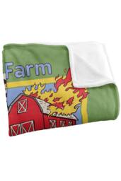 Steven Rhodes Fun At The Farm Silky Touch Super Soft Throw Blanket - Size: Large - thumbnail 4