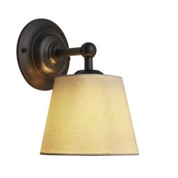 Industville Orlando Empire Wall Light - Light Natural Cotton in Dark Grey - Size: Small - thumbnail 3